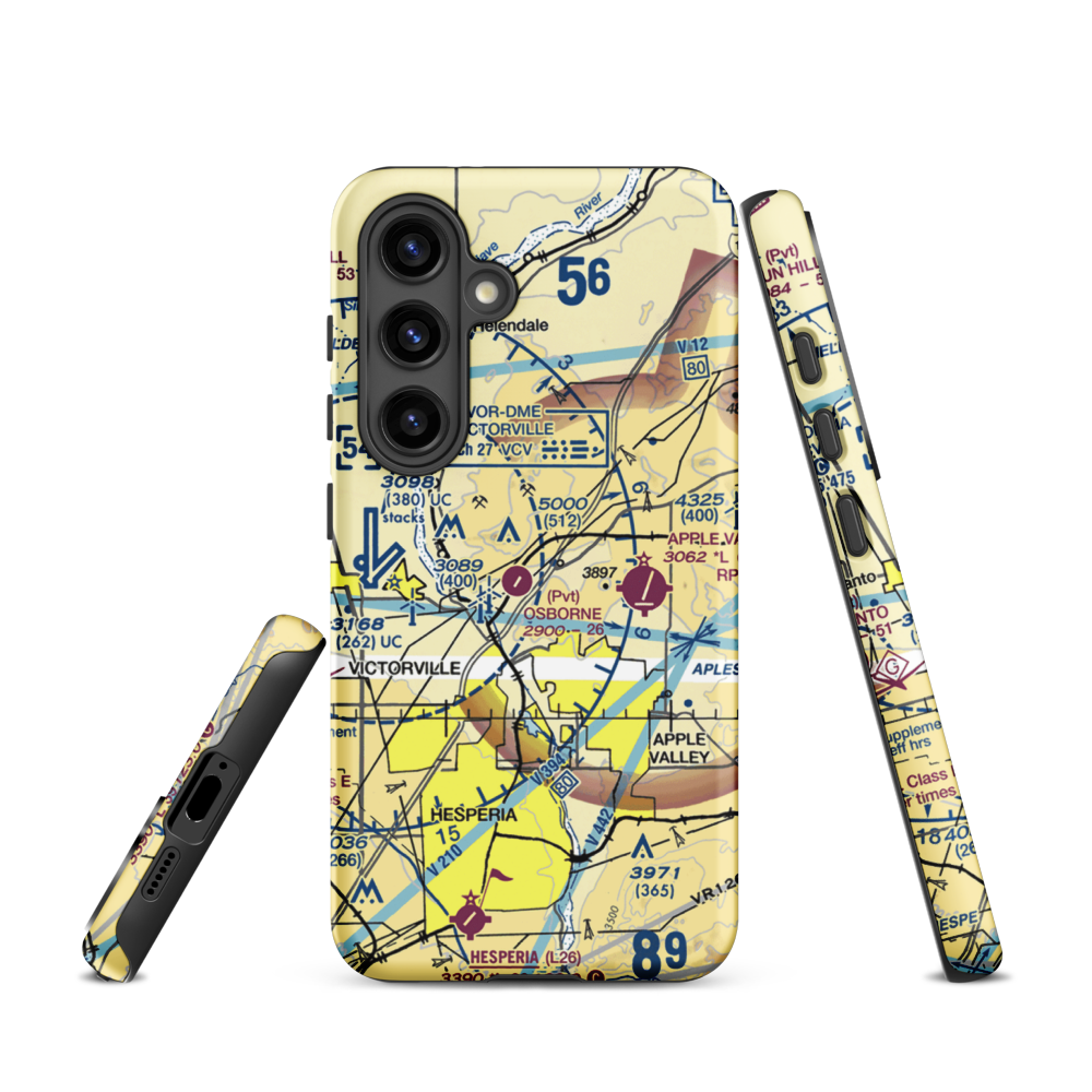 Osborne Airport (8CA0) VFR Sectional Samsung Phone Case Samsung Galaxy S24 model shown