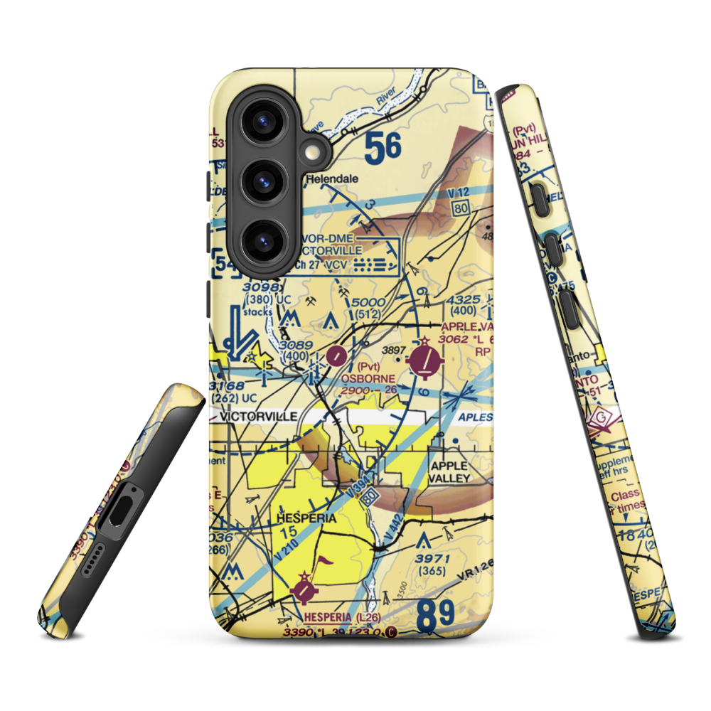 Osborne Airport (8CA0) VFR Sectional Samsung Phone Case Samsung Galaxy S24 Plus model shown