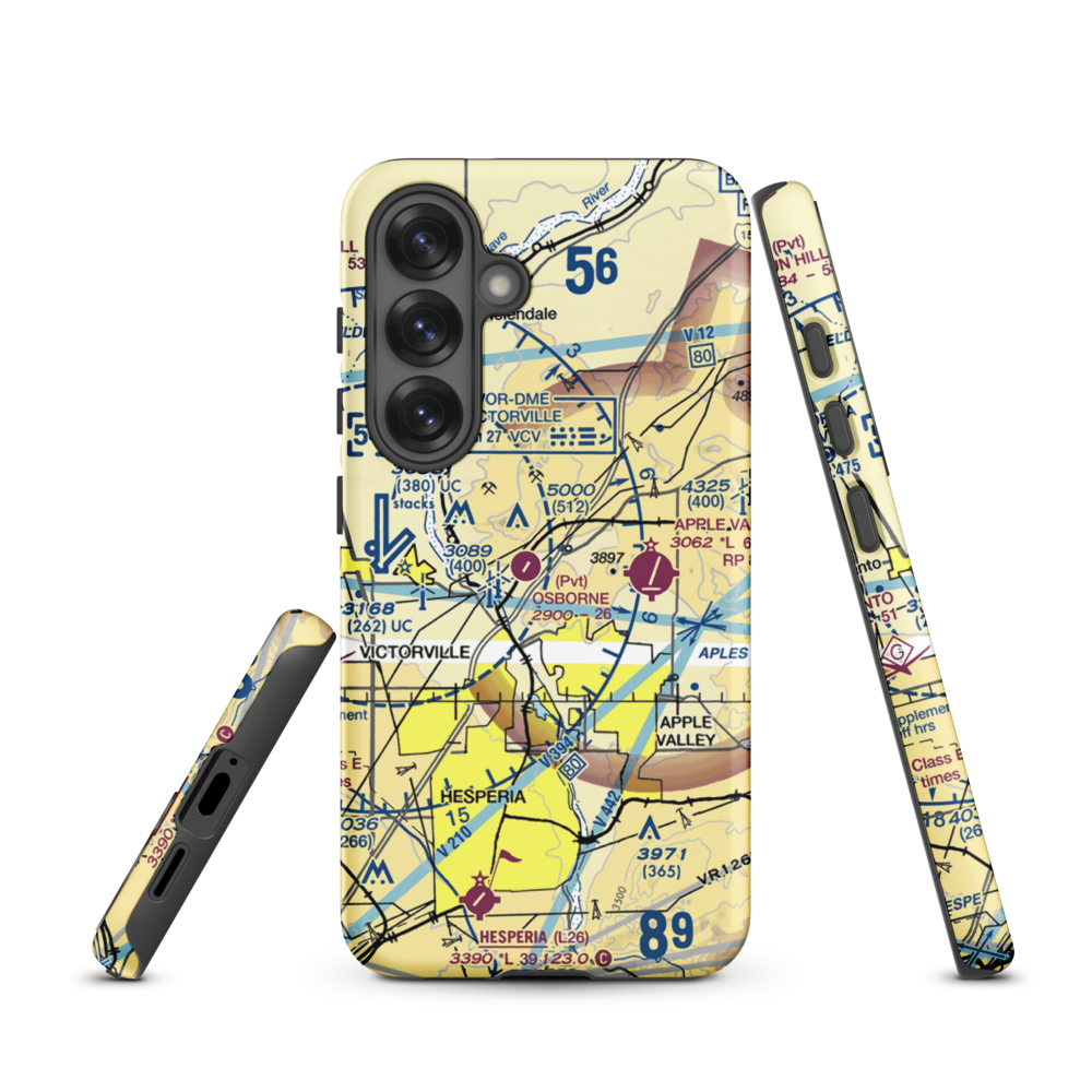 Osborne Airport (8CA0) VFR Sectional Samsung Phone Case Samsung Galaxy S25 model shown