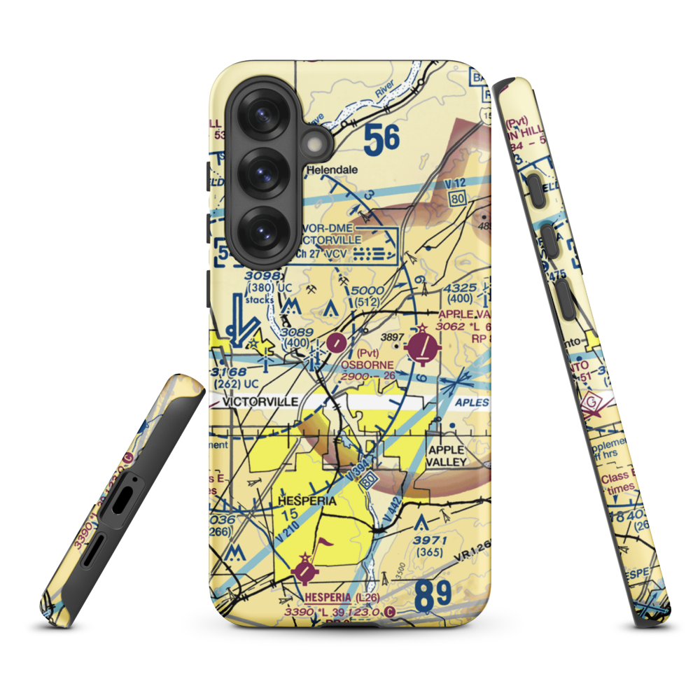 Osborne Airport (8CA0) VFR Sectional Samsung Phone Case Samsung Galaxy S25 Plus model shown