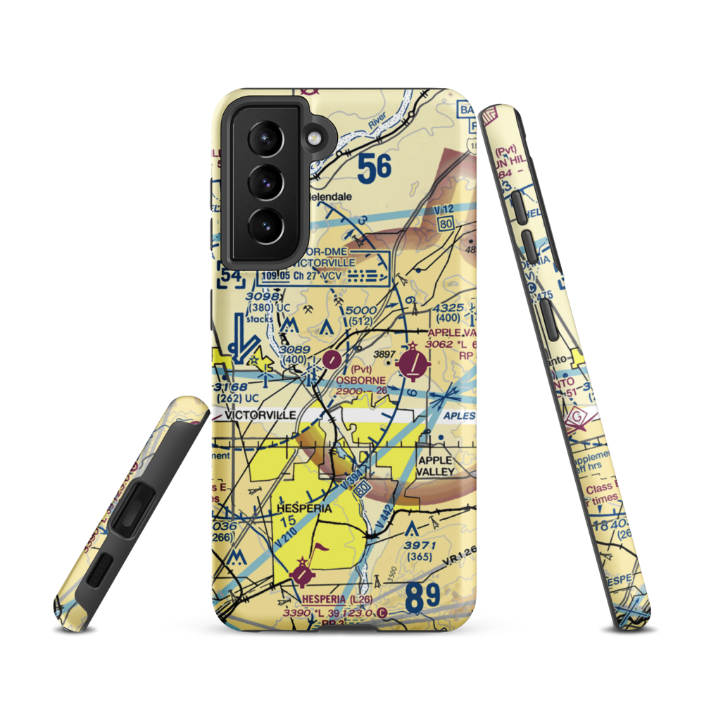 Osborne Airport (8CA0) VFR Sectional Samsung Phone Case Samsung Galaxy S21 model shown