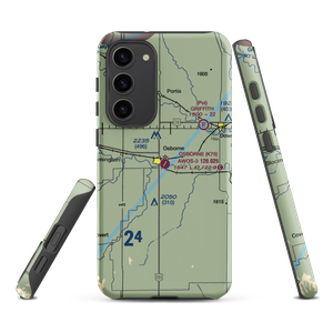 Osborne Municipal Airport (K75) VFR Sectional Samsung Phone Case