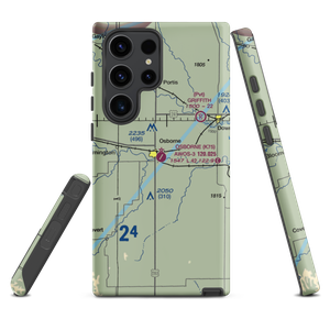 Osborne Municipal Airport (K75) VFR Sectional Samsung Phone Case