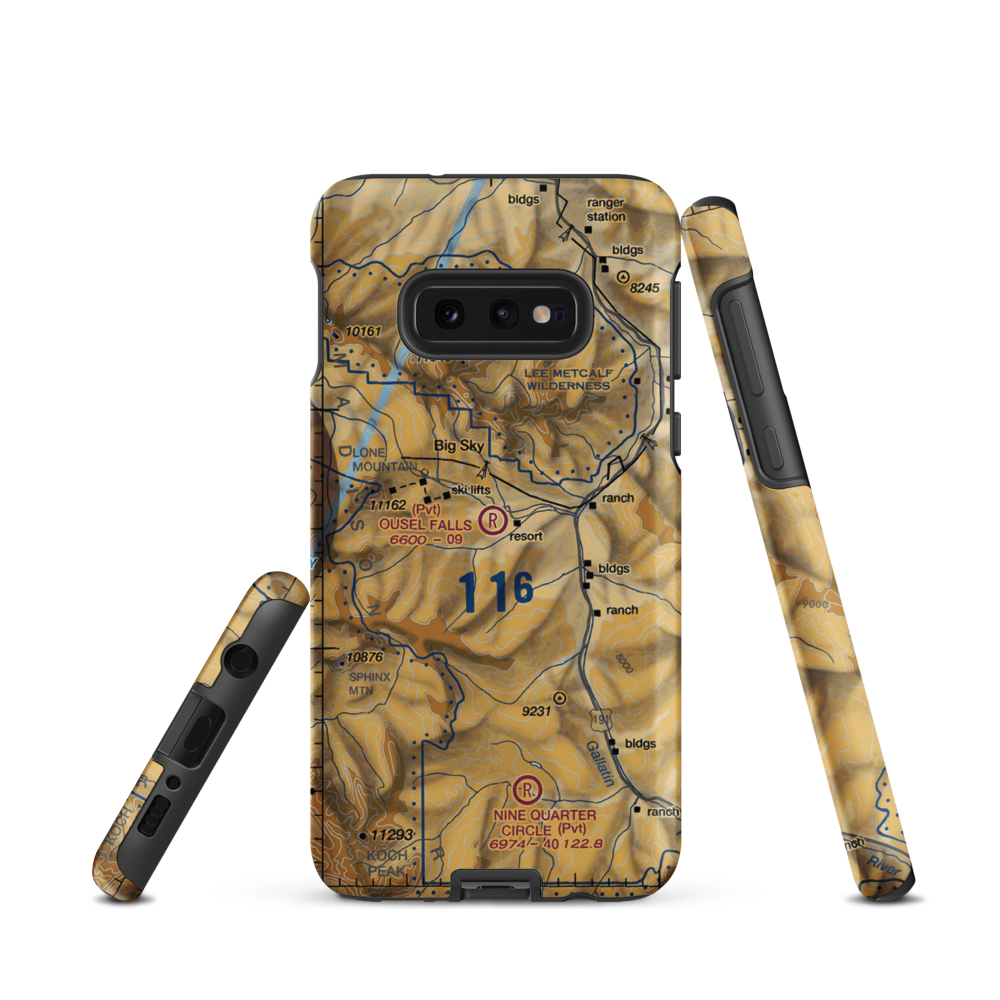 Ousel Falls Airport (MT94) VFR Sectional Samsung Phone Case Samsung Galaxy S10 Plus model shown
