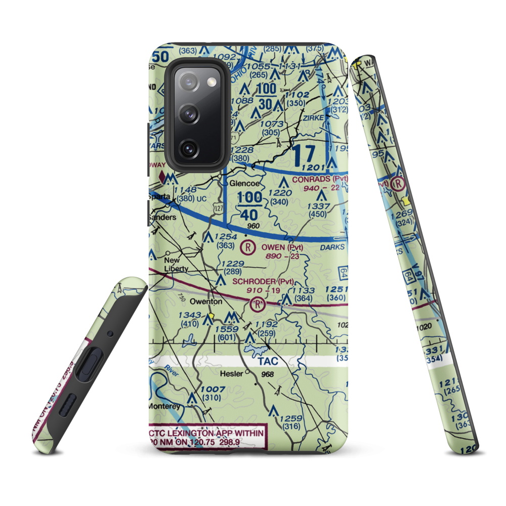 Owen Air Park (0KY0) VFR Sectional Samsung Phone Case Samsung Galaxy S20 FE model shown