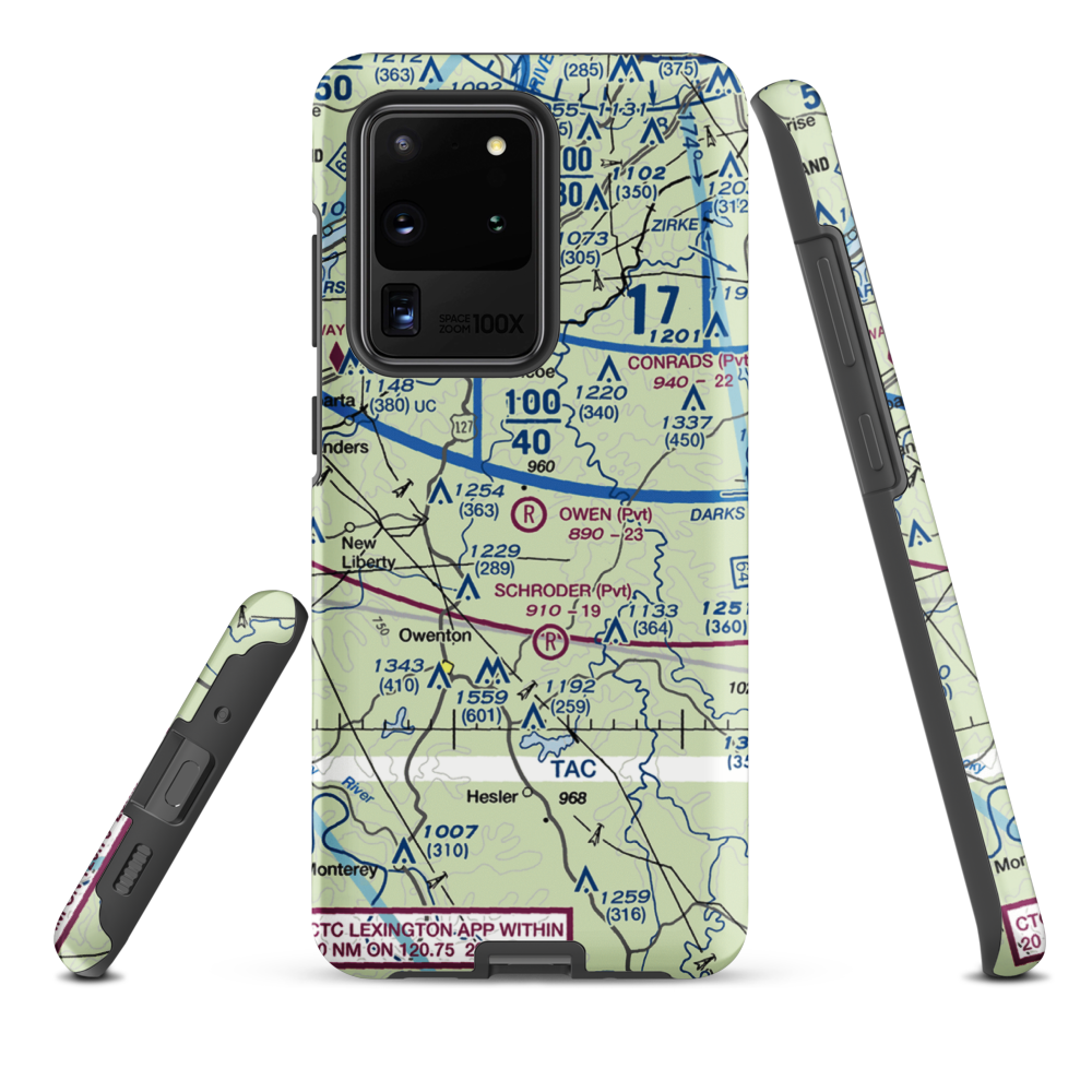 Owen Air Park (0KY0) VFR Sectional Samsung Phone Case Samsung Galaxy S20 Ultra model shown