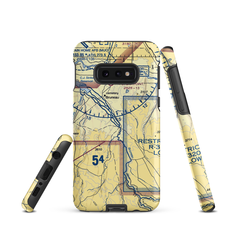Owen Ranches Inc Airport (ID39) VFR Sectional Samsung Phone Case Samsung Galaxy S10 Plus model shown