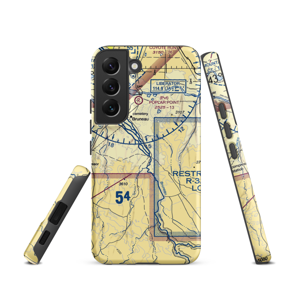 Owen Ranches Inc Airport (ID39) VFR Sectional Samsung Phone Case Samsung Galaxy S22 model shown