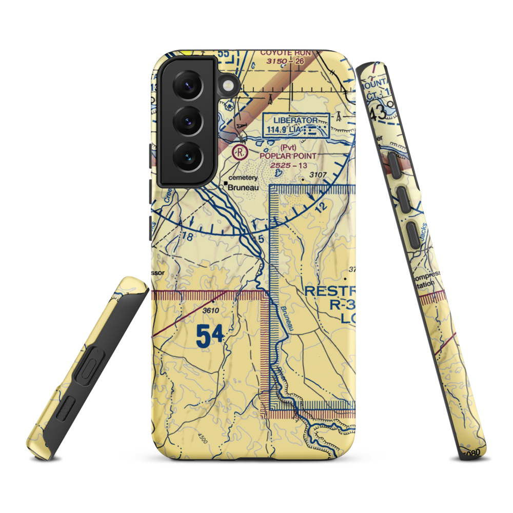 Owen Ranches Inc Airport (ID39) VFR Sectional Samsung Phone Case Samsung Galaxy S22 Plus model shown