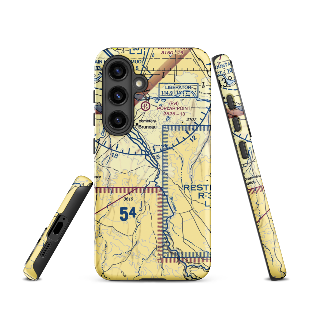 Owen Ranches Inc Airport (ID39) VFR Sectional Samsung Phone Case Samsung Galaxy S24 model shown