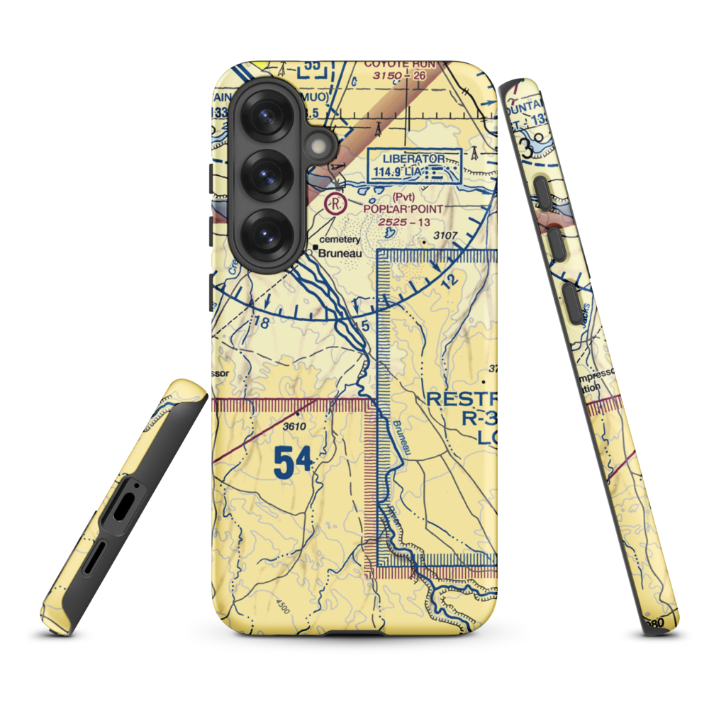 Owen Ranches Inc Airport (ID39) VFR Sectional Samsung Phone Case Samsung Galaxy S25 Plus model shown