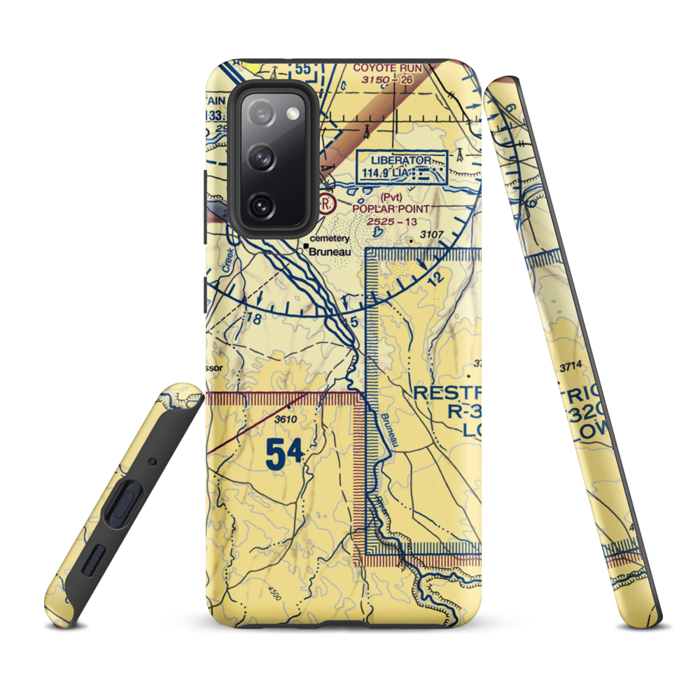 Owen Ranches Inc Airport (ID39) VFR Sectional Samsung Phone Case Samsung Galaxy S20 FE model shown
