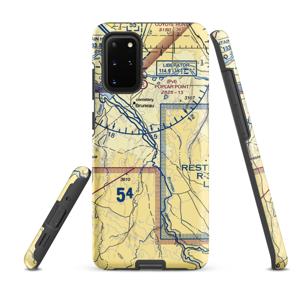 Owen Ranches Inc Airport (ID39) VFR Sectional Samsung Phone Case Samsung Galaxy S20 Plus model shown