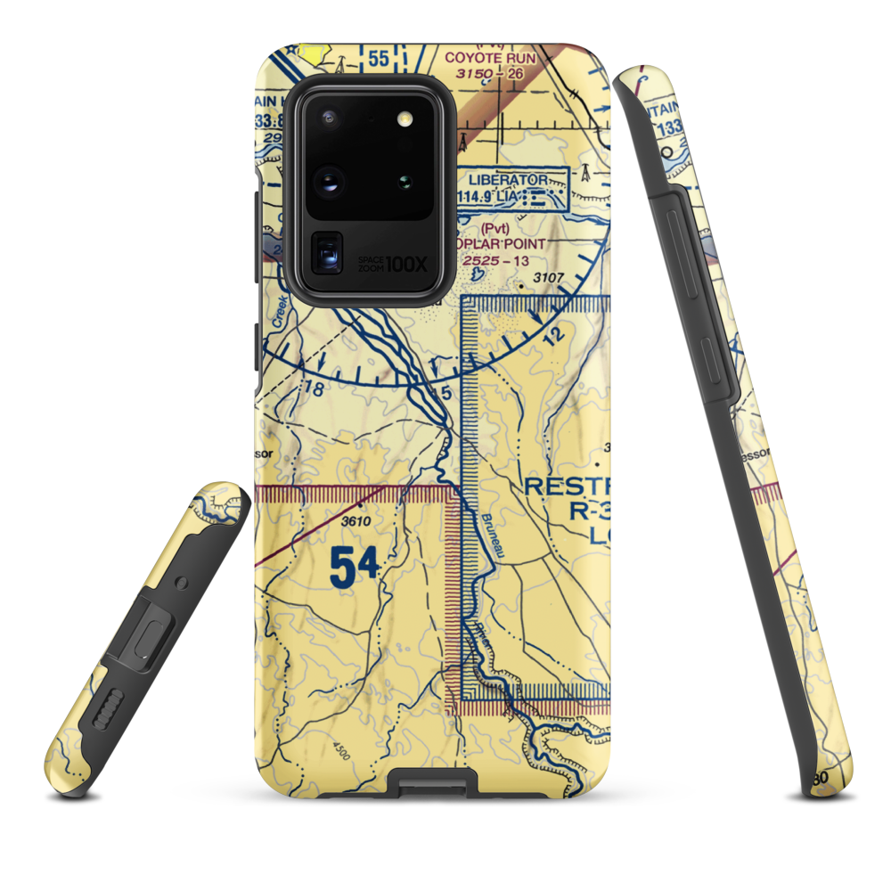 Owen Ranches Inc Airport (ID39) VFR Sectional Samsung Phone Case Samsung Galaxy S20 Ultra model shown