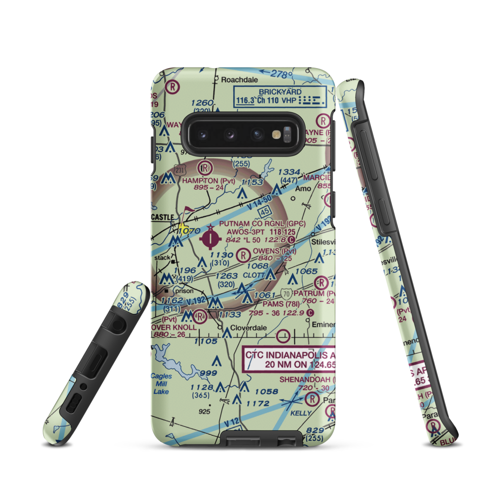 Owens Field (II29) VFR Sectional Samsung Phone Case Samsung Galaxy S10 model shown