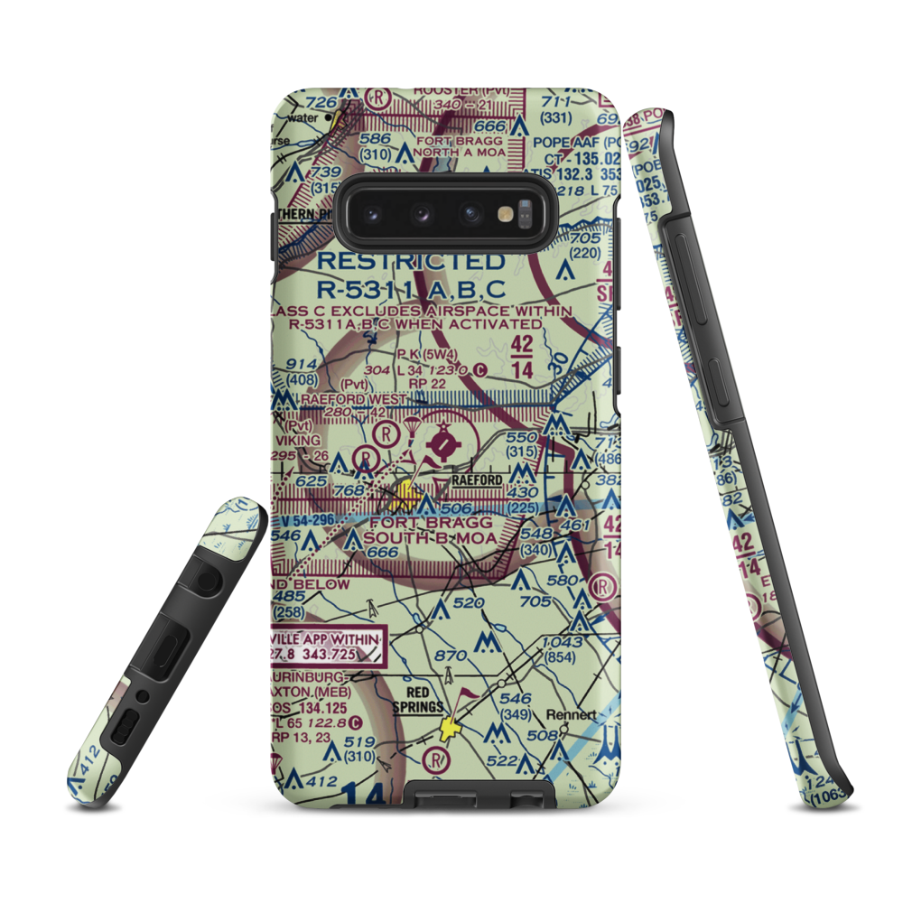 P K Airpark (5W4) VFR Sectional Samsung Phone Case Samsung Galaxy S10 Plus model shown