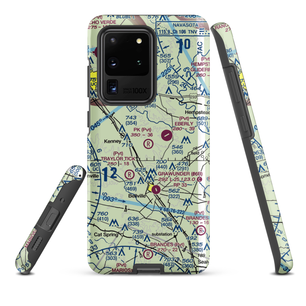 P-K Ranch Airport (60TX) VFR Sectional Samsung Phone Case Samsung Galaxy S20 Ultra model shown