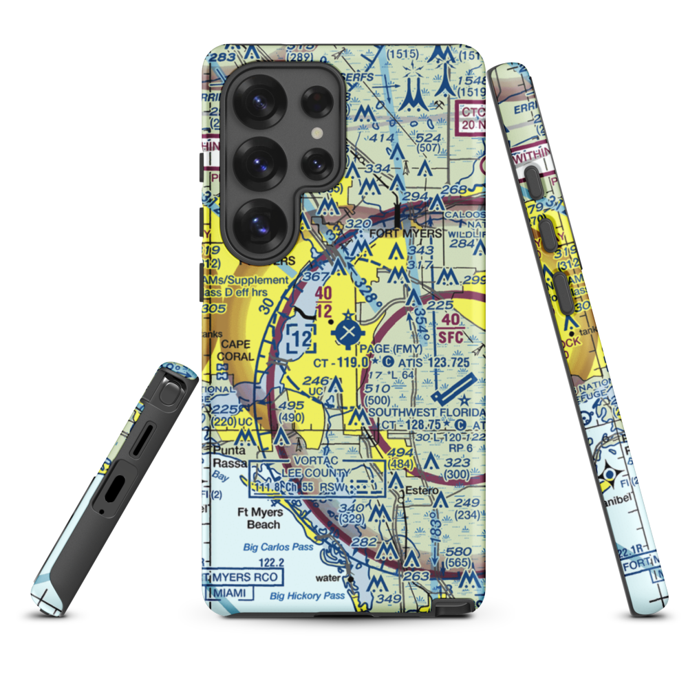 Page Field (FMY) VFR Sectional Samsung Phone Case Samsung Galaxy S25 Ultra model shown