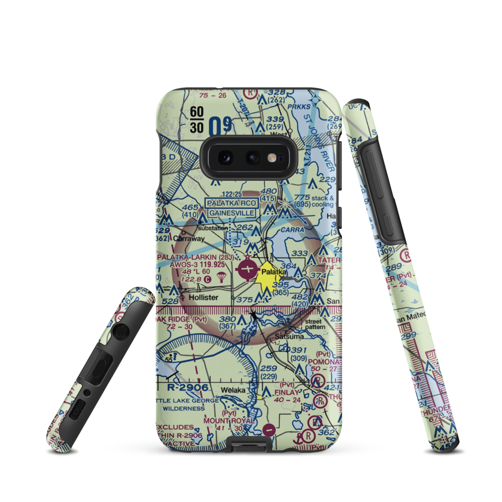 Palatka Municipal - Lt. Kay Larkin Field (28J) VFR Sectional Samsung Phone Case Samsung Galaxy S10e model shown