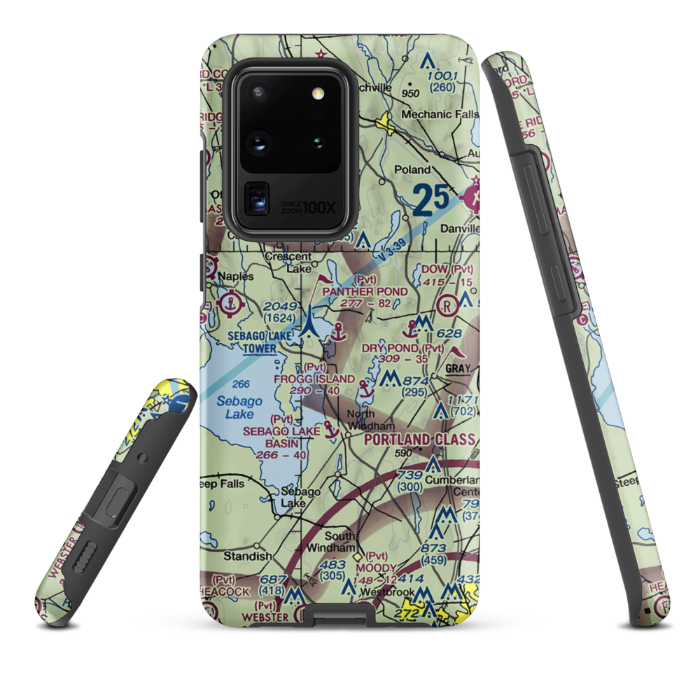Panther Pond Seaplane Base (ME09) VFR Sectional Samsung Phone Case Samsung Galaxy S20 Ultra model shown