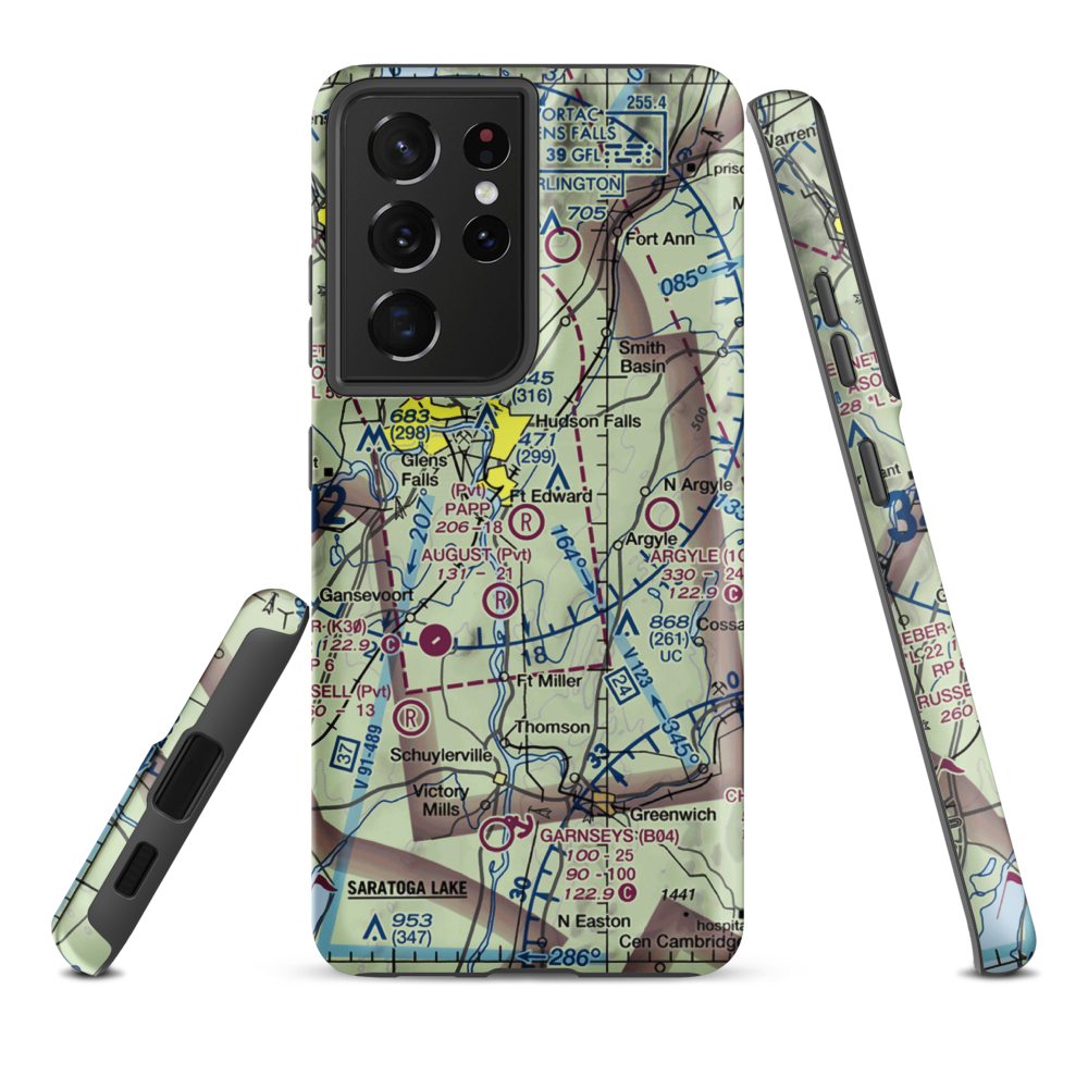 Papp Airpark (16NY) VFR Sectional Samsung Phone Case Samsung Galaxy S21 Ultra model shown