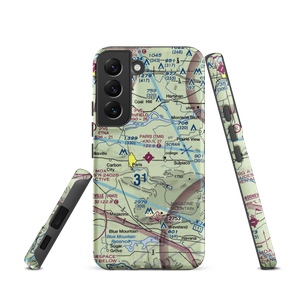 Paris Municipal Airport (7M6) VFR Sectional Samsung Phone Case