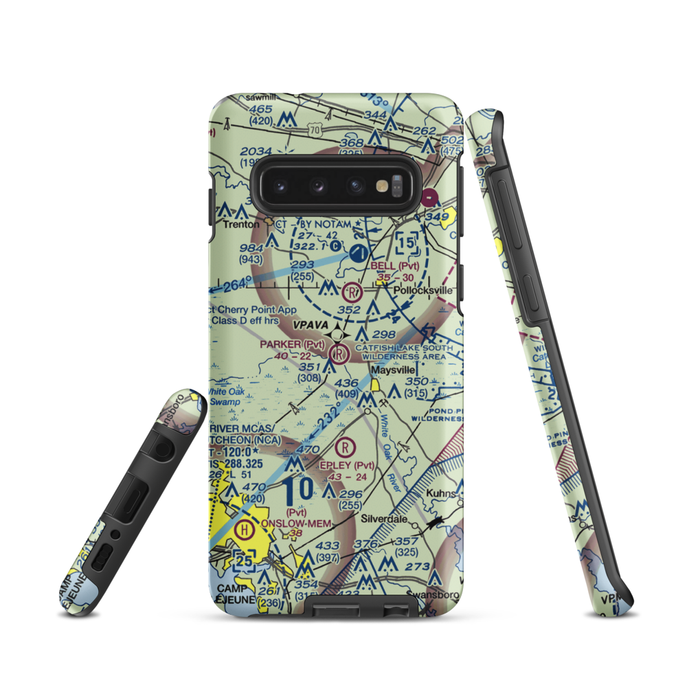 Parker Field (8NC7) VFR Sectional Samsung Phone Case Samsung Galaxy S10 model shown