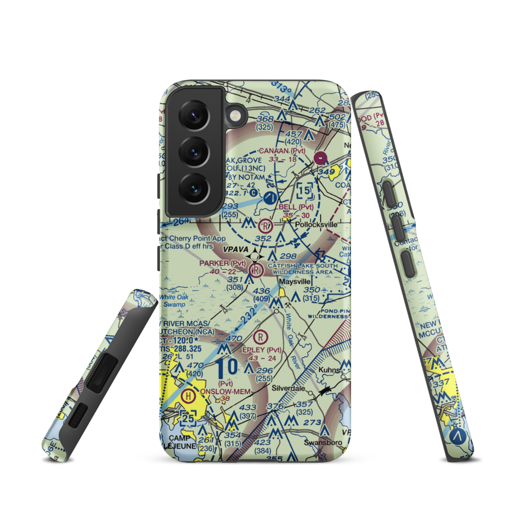 Parker Field (8NC7) VFR Sectional Samsung Phone Case Samsung Galaxy S22 model shown