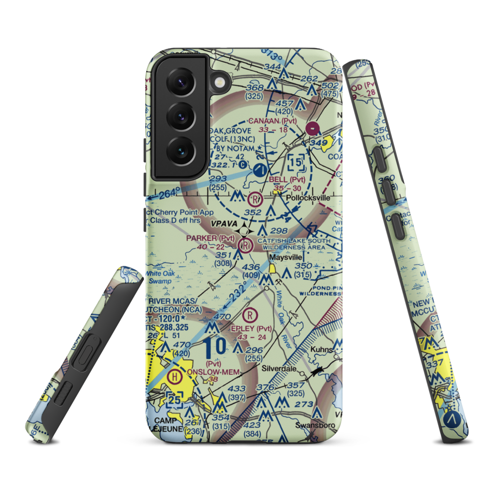 Parker Field (8NC7) VFR Sectional Samsung Phone Case Samsung Galaxy S22 Plus model shown