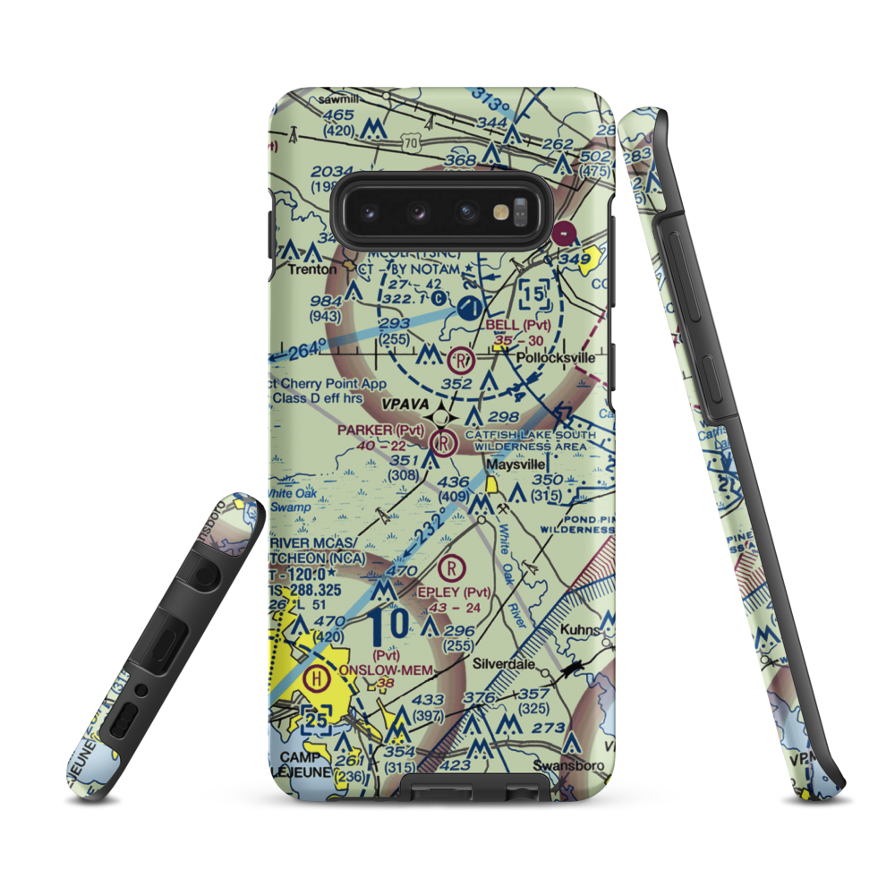 Parker Field (8NC7) VFR Sectional Samsung Phone Case Samsung Galaxy S10 Plus model shown