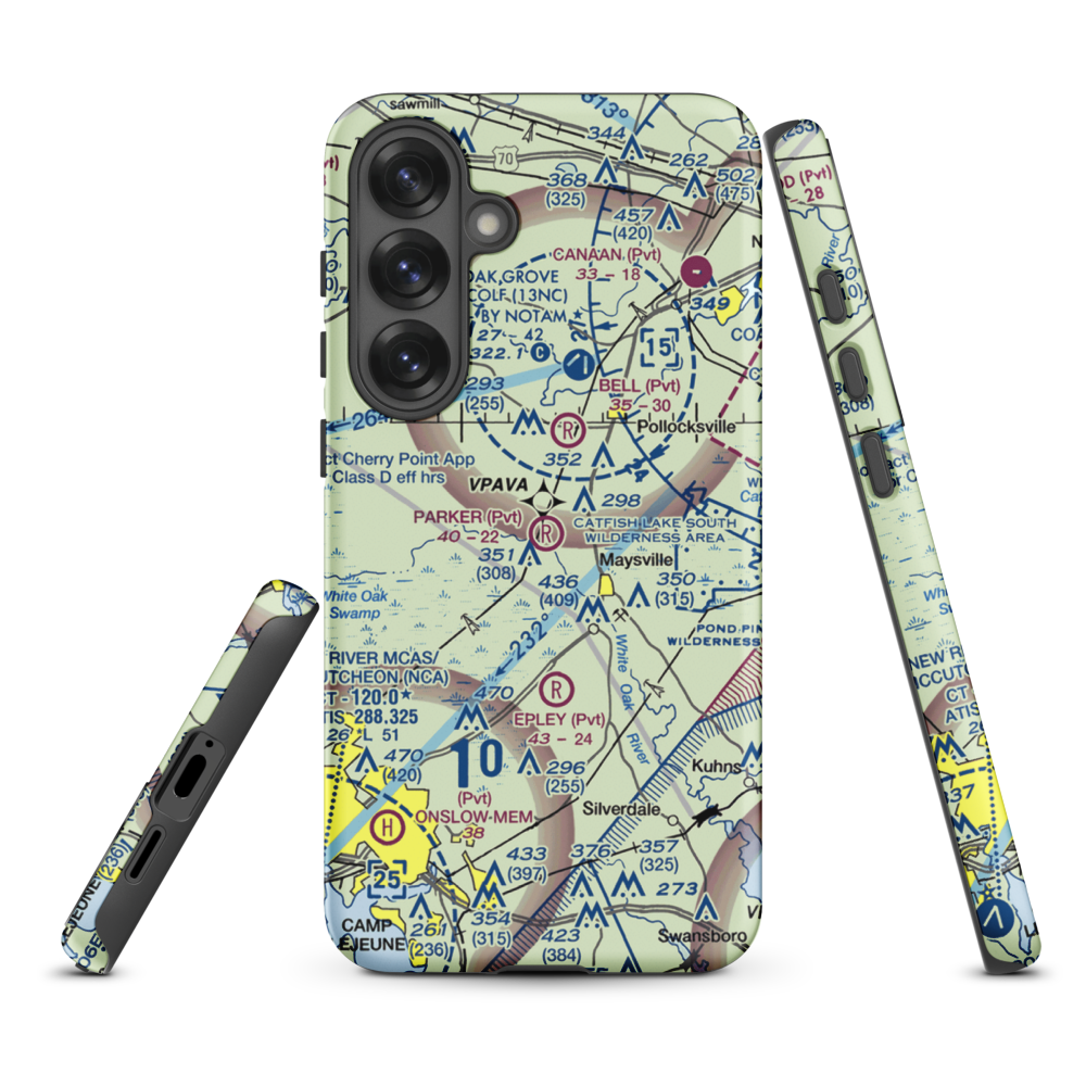 Parker Field (8NC7) VFR Sectional Samsung Phone Case Samsung Galaxy S25 Plus model shown