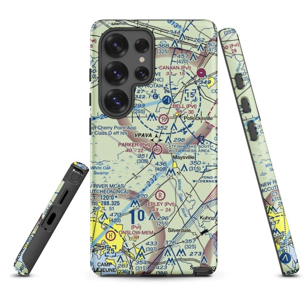 Parker Field (8NC7) VFR Sectional Samsung Phone Case Samsung Galaxy S25 Ultra model shown