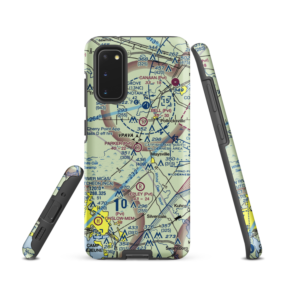 Parker Field (8NC7) VFR Sectional Samsung Phone Case Samsung Galaxy S20 model shown