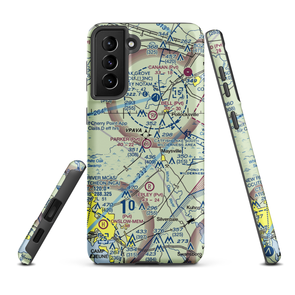Parker Field (8NC7) VFR Sectional Samsung Phone Case Samsung Galaxy S21 FE model shown