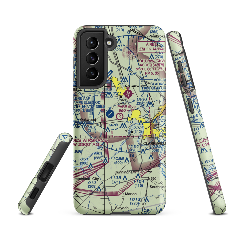 Parr Field (TN53) VFR Sectional Samsung Phone Case Samsung Galaxy S21 FE model shown