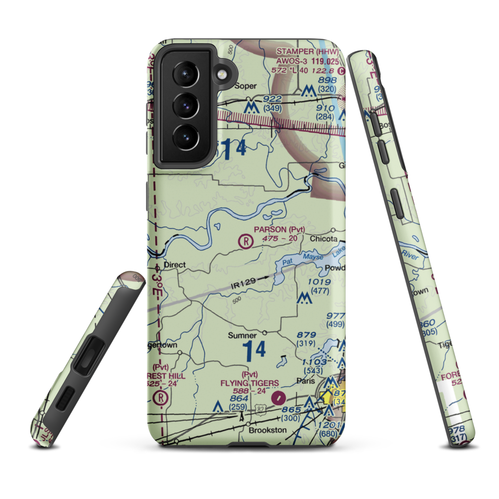 Parson Field (XS88) VFR Sectional Samsung Phone Case Samsung Galaxy S21 FE model shown