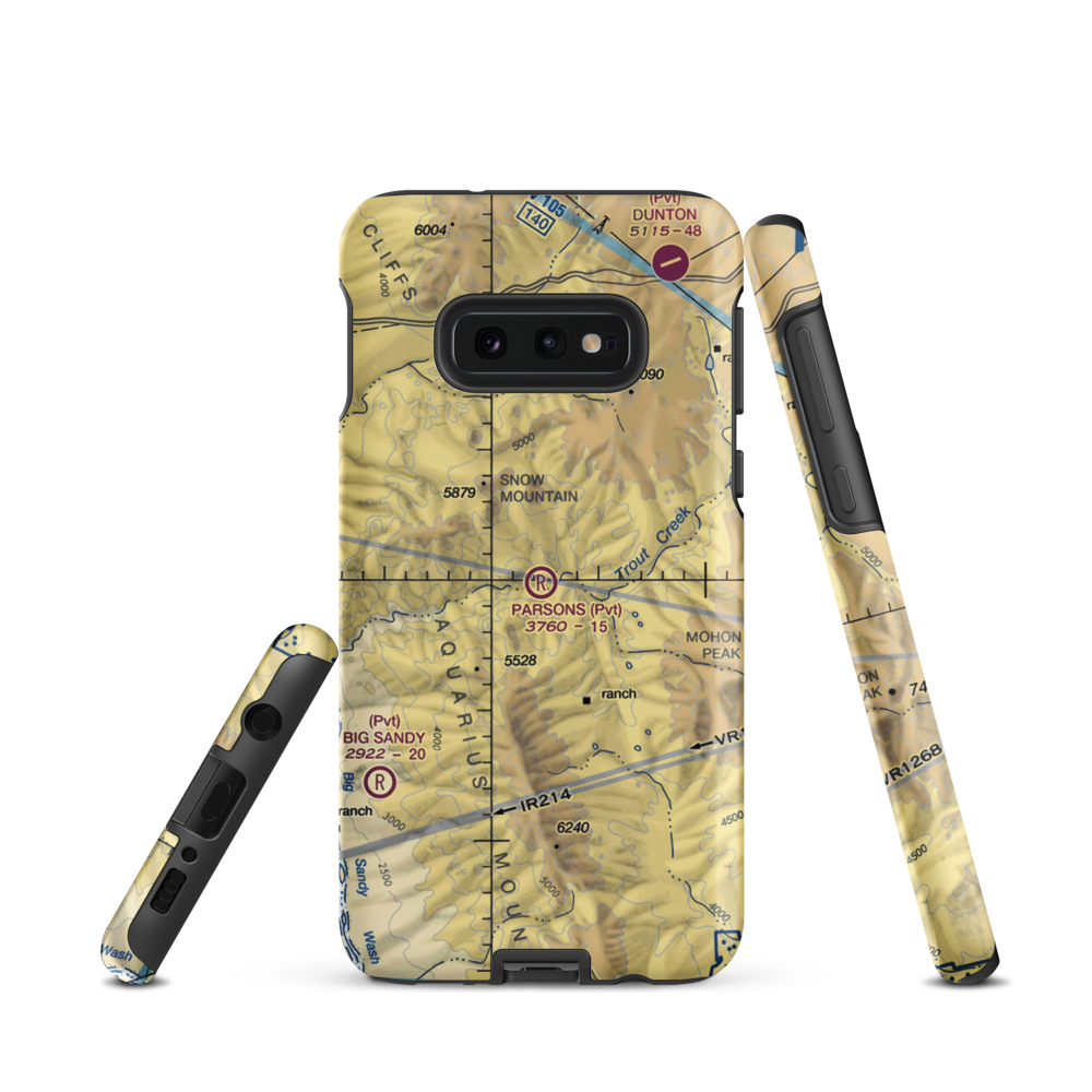 Parsons Field (4AZ6) VFR Sectional Samsung Phone Case Samsung Galaxy S10e model shown