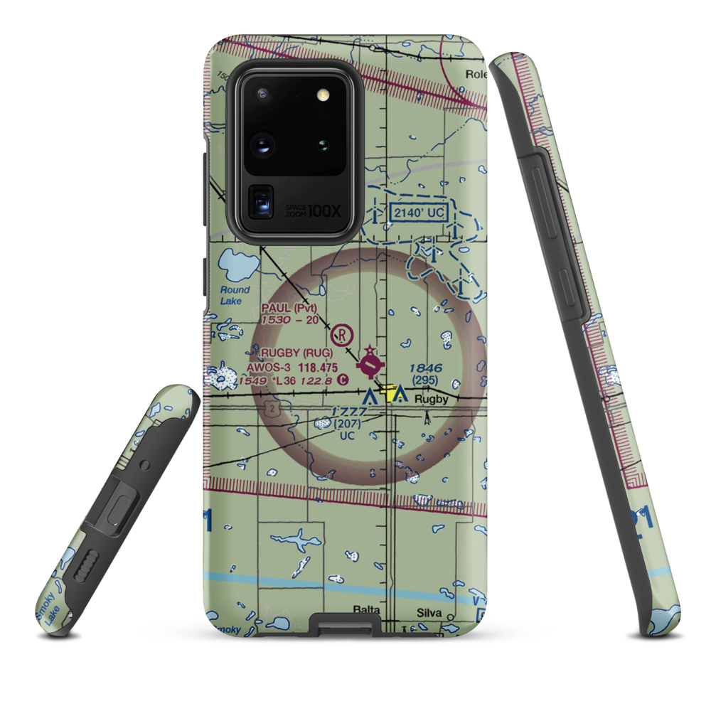 Paul Airstrip (NA49) VFR Sectional Samsung Phone Case Samsung Galaxy S20 Ultra model shown