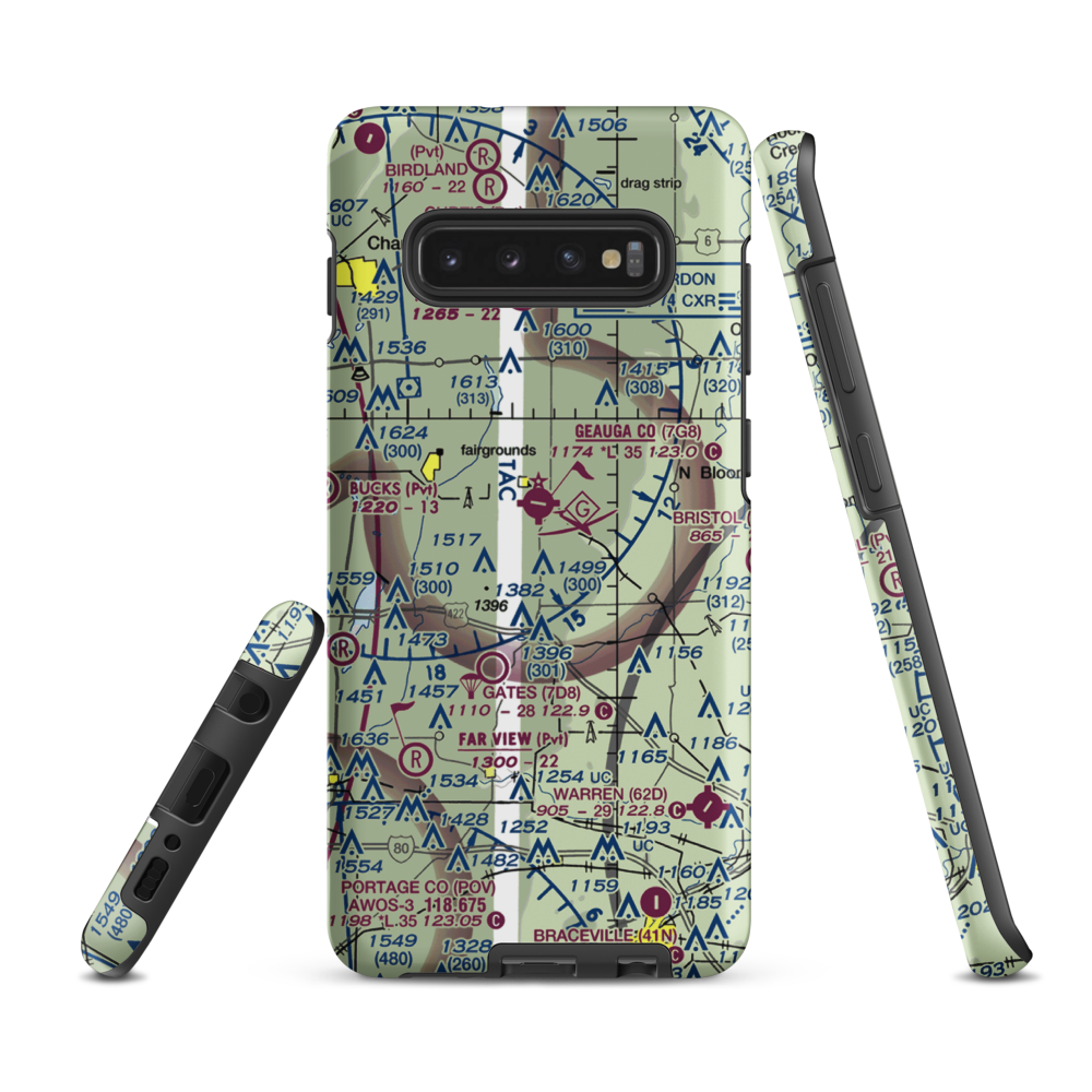 Pauls Airport (1OI1) VFR Sectional Samsung Phone Case Samsung Galaxy S10e model shown