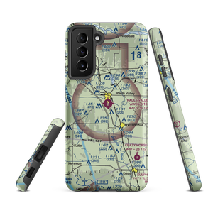 Pauls Valley Municipal Airport (PVJ) VFR Sectional Samsung Phone Case