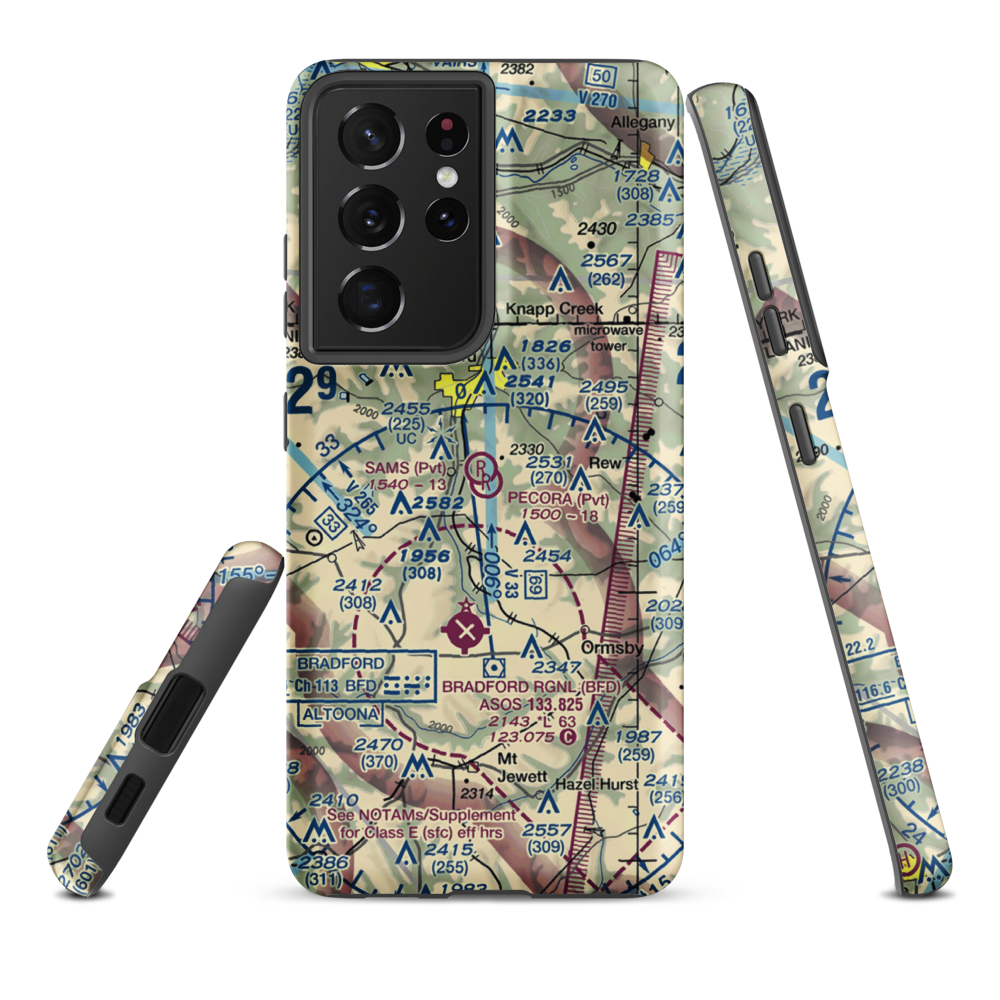 Pecora Field (PS18) VFR Sectional Samsung Phone Case Samsung Galaxy S21 Ultra model shown