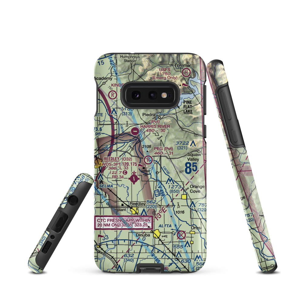 Peg Field (42CN) VFR Sectional Samsung Phone Case Samsung Galaxy S10e model shown