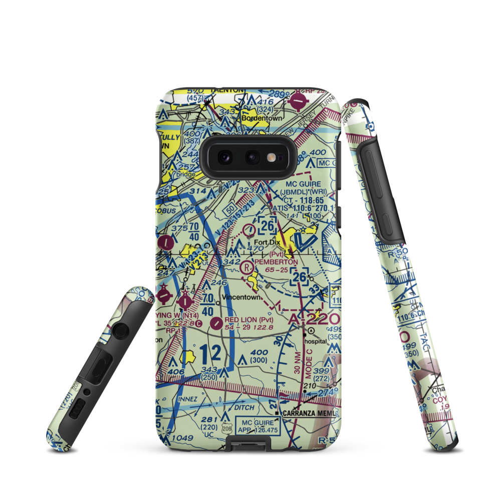 Pemberton Airport (3NJ1) VFR Sectional Samsung Phone Case Samsung Galaxy S10e model shown