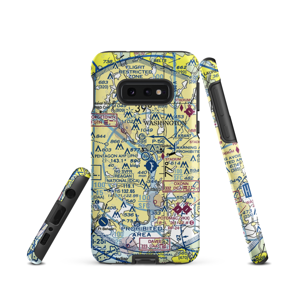Pentagon Army Heliport (JPN) VFR Sectional Samsung Phone Case Samsung Galaxy S10 Plus model shown
