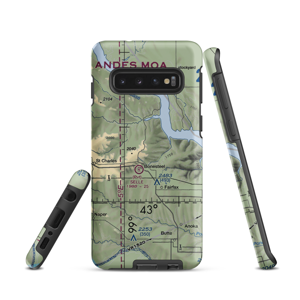 Pepper Port Airport (2SD2) VFR Sectional Samsung Phone Case Samsung Galaxy S10 model shown
