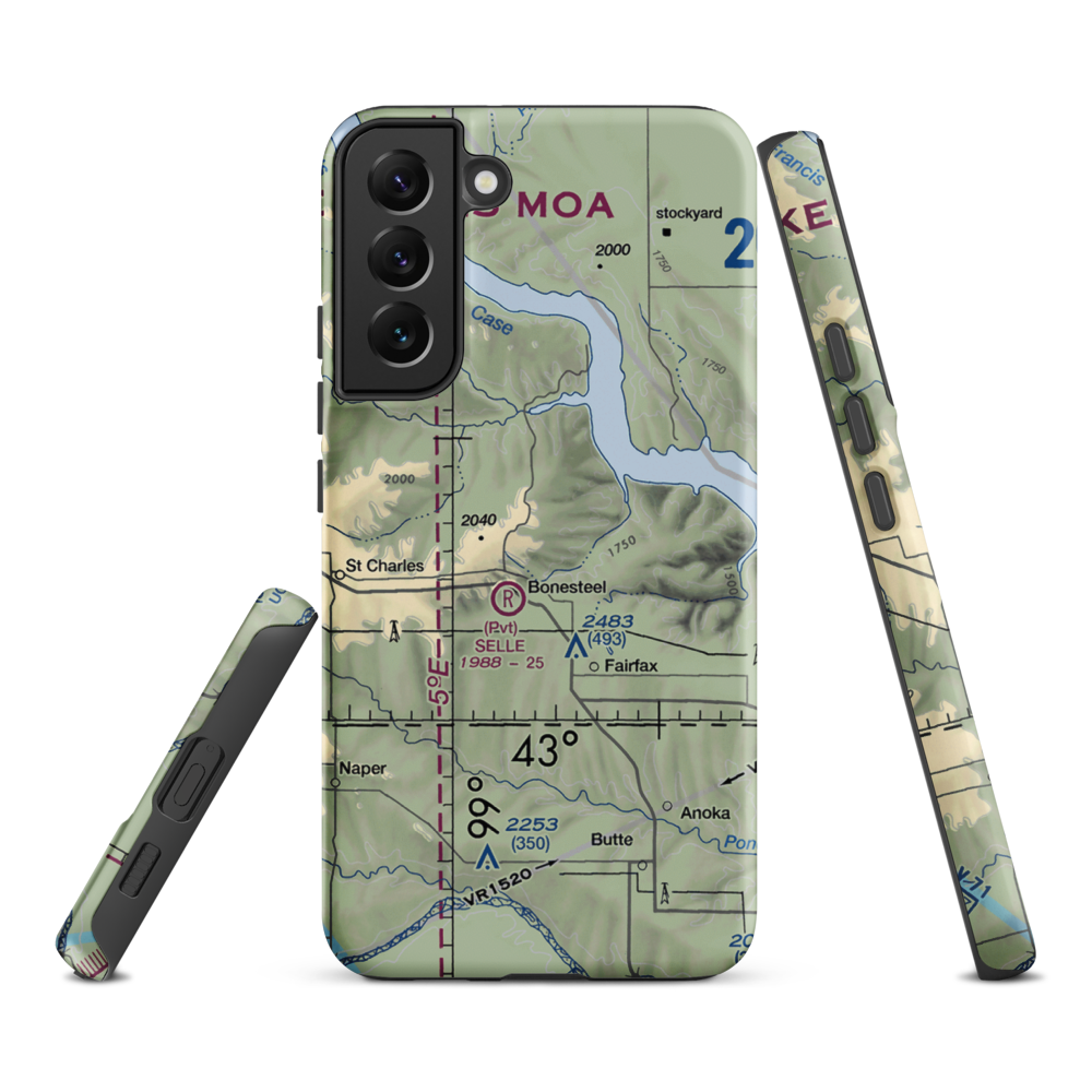 Pepper Port Airport (2SD2) VFR Sectional Samsung Phone Case Samsung Galaxy S22 Plus model shown