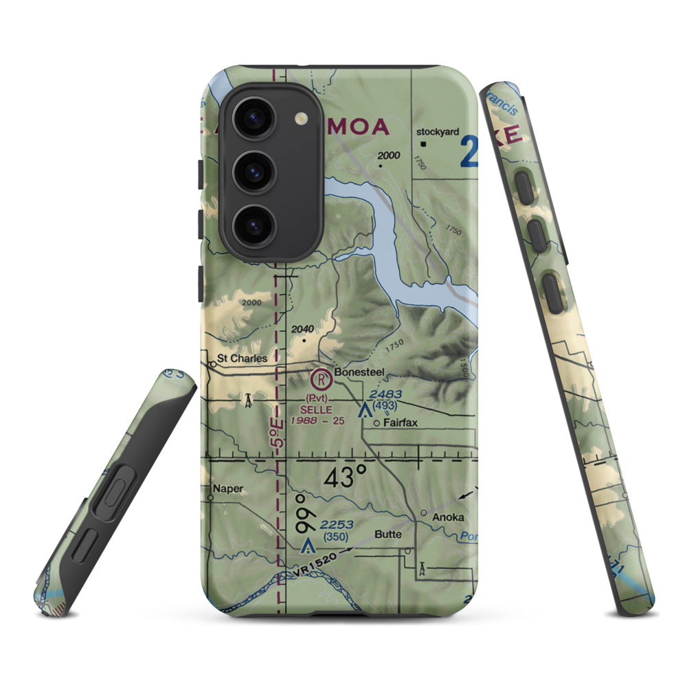 Pepper Port Airport (2SD2) VFR Sectional Samsung Phone Case Samsung Galaxy S23 Plus model shown