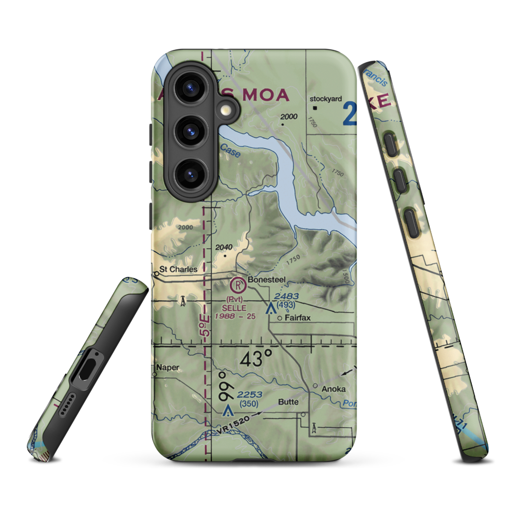 Pepper Port Airport (2SD2) VFR Sectional Samsung Phone Case Samsung Galaxy S24 Plus model shown