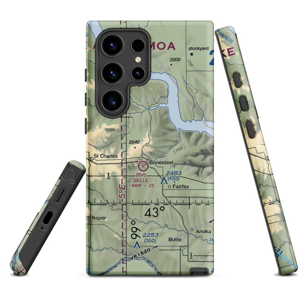 Pepper Port Airport (2SD2) VFR Sectional Samsung Phone Case Samsung Galaxy S24 Ultra model shown