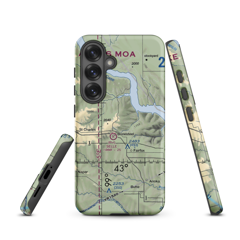 Pepper Port Airport (2SD2) VFR Sectional Samsung Phone Case Samsung Galaxy S25 model shown